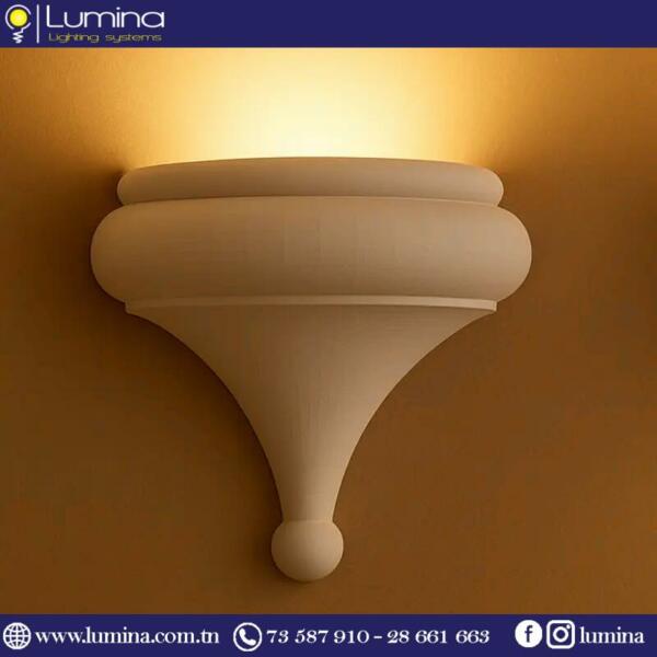 Applique murale en plâtre design COURONNE peintable