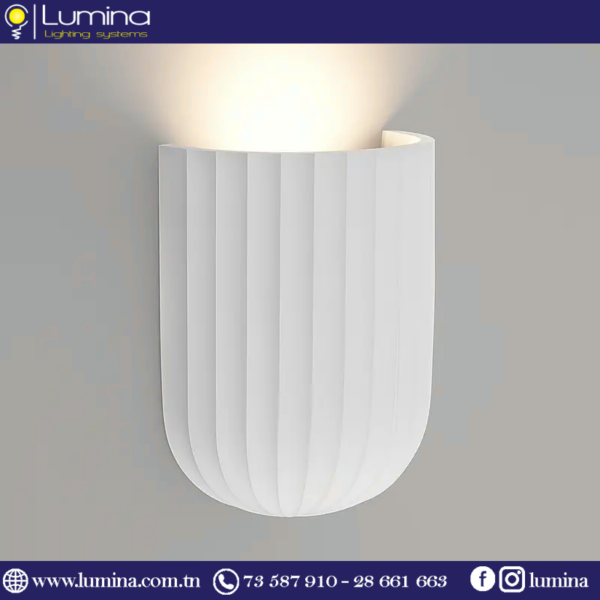 PL-A04H Applique murale plâtre peintable RELIEF dimensions 180x144x80mm