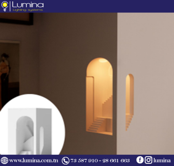 PL-A05-270MM Applique murale du coin en plâtre peintable SCALA