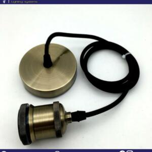 Suspension douille E27 Gold en métal doré pour décoration intérieure