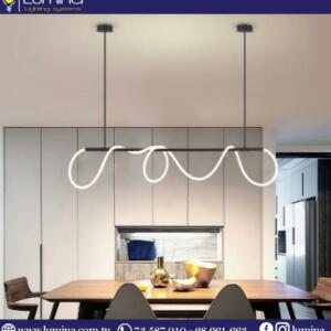 Lustre LED 100cm moderne avec trois ambiances de lumière