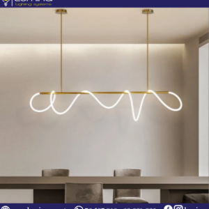 Lustre LED 100cm moderne tricolore