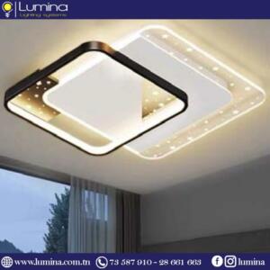 Lustre led 55cm avec trois couleurs de lumière réglables
