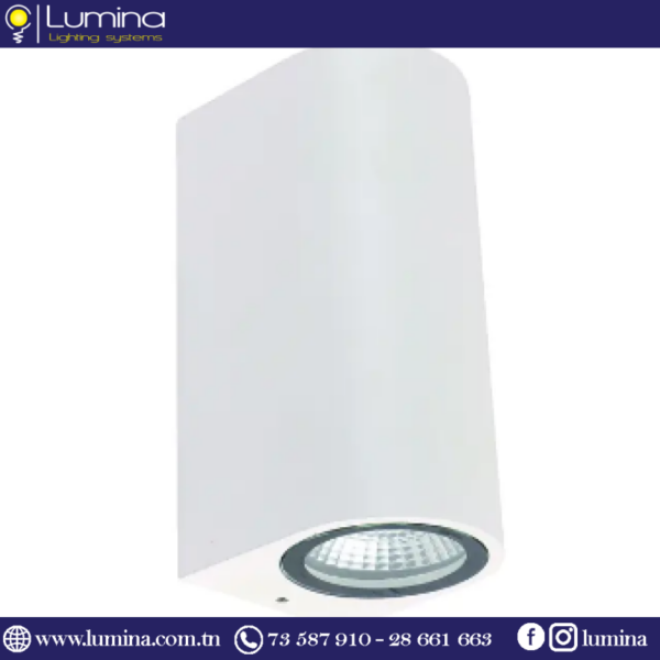 MK-F495WH-2GU10 Applique murale double faisceau blanche design pour extérieur