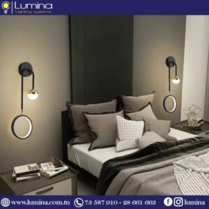 Applique murale LED moderne AW118 disponible en noir et doré - 1