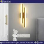 Applique murale led dorée moderne en acrylique - 1