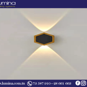 Applique murale LED IP65 blanc chaud design compact