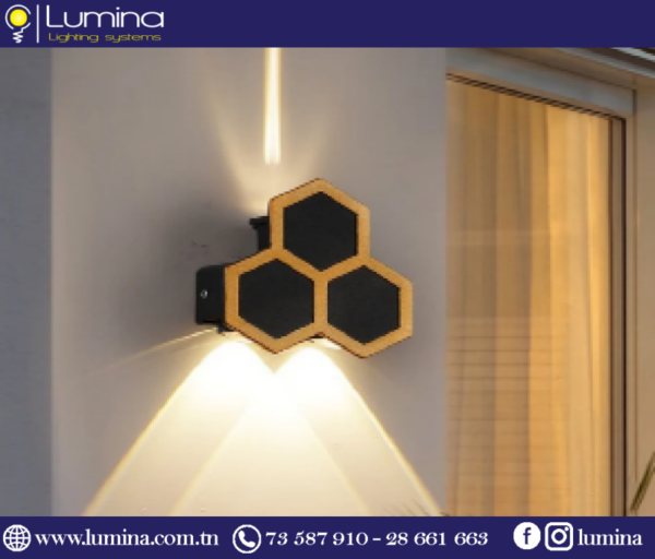 Applique murale LED IP65 moderne blanc chaud