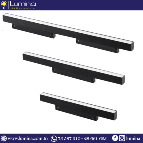 Éclairage magnétique SMD noir 12w 4000k 30cm - 1