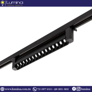 Eclairage sur rail COB noir 20W 6500K - 1