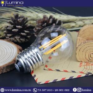 Ampoule sphérique lampe led filament G45 blanche - 1