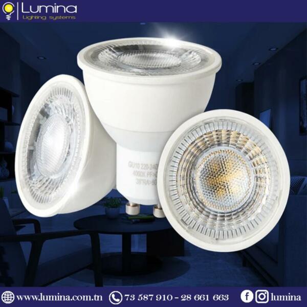 GU10 Lampe spot LED GU10 7W lumière blanche haute luminosité - 1
