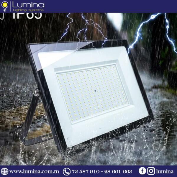 Projecteur LED 300W extérieur noir SMD - 1