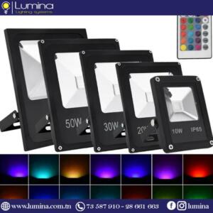 Projecteur led rgb 30w avec commande à distance - 1