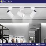 Projecteur sur rail LED blanc 10W pour éclairage professionnel - 1