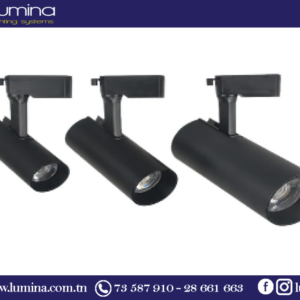Projecteur sur rail 10w noir 6500k b69 pour éclairage professionnel