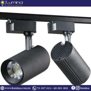 Projecteur sur rail LED noir 40W 4000K professionnel - 1