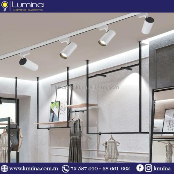 Projecteur sur rail LED 30W blanc 4000K - 1