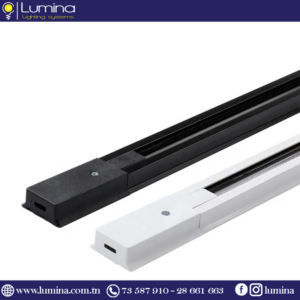 Installation d'un rail de projecteur blanc au plafond - 1