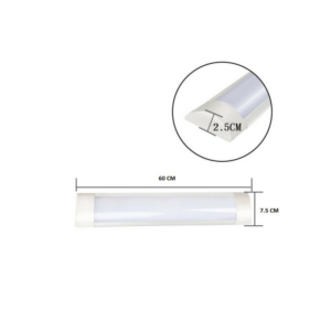 Reglette plate LED intégré 60CM 18W Lumière Blanche (6500k)