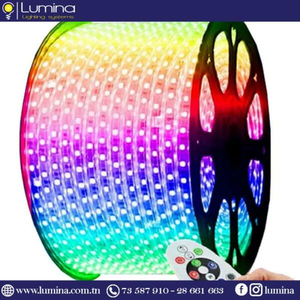 Rouleau tube light 5050 RGB multicolore pour décoration extérieure - 1