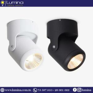 Spot apparent led 10w blanc pour montage mural ou plafonnier - 1