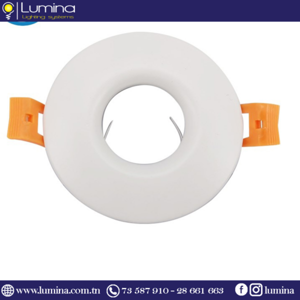 Spot encastrable aluminium blanc rond 85mm - 1