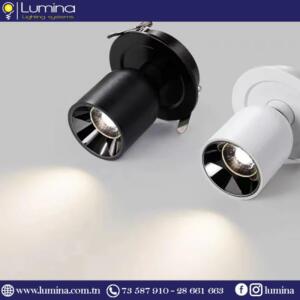 Spot encastrable noir GU10 RT-59 pour éclairage plafond - 1