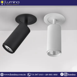 Spot encastrable gu10 blanc design pour plafond - 1