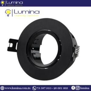 Spot encastrable noir orientable rond 90mm - 1