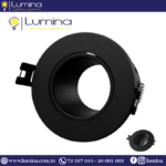 Spot encastrable noir orientable rond pour faux-plafond - 1