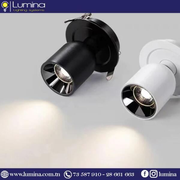 RT59 Spot encastrable noir GU10 RT-59 pour éclairage plafond - 1