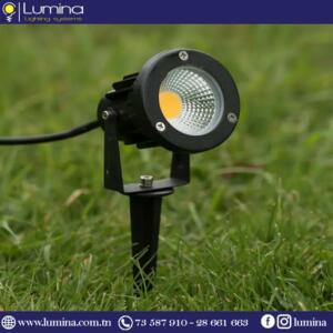 Spot jardin LED 5W couleur noir pour éclairage extérieur - 1