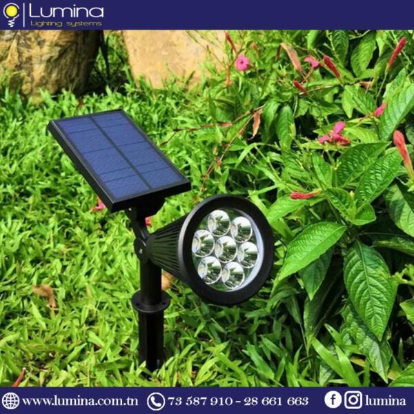 Spot jardin solaire LED pour éclairage extérieur - 1