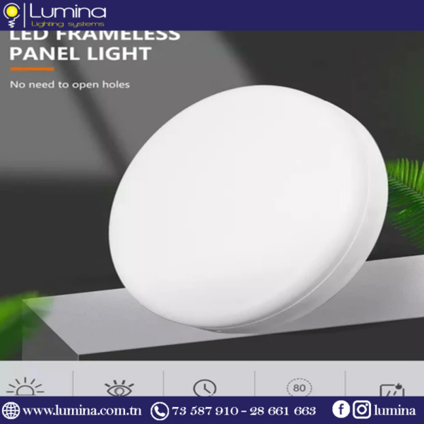 Spot led 3d apparent rond blanc 36W - 1