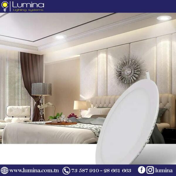 Spot LED encastrable 18W rond blanc 6500K - 1