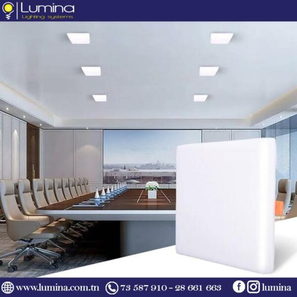 spot led encastrable 32w carré lumière blanche 6500k - 1