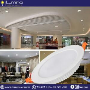 Spot led encastrable rond de 7W avec finition blanche pour plafonds - 1