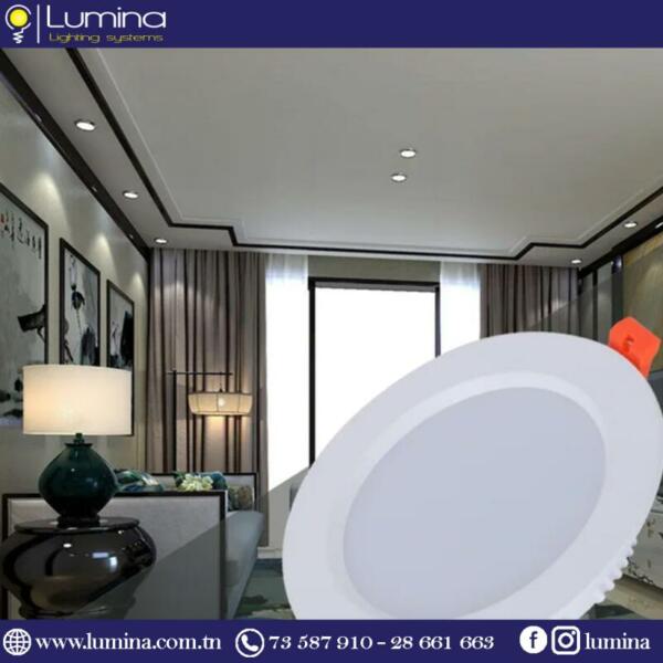 Spot LED encastrable 5W rond blanc 6500K - 1