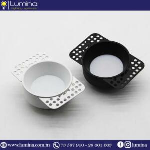 Spot trimless noir encastrable sans cadre sr-8816bk - 1