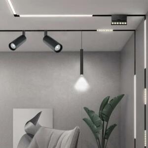Suspension magnétique LED noire 6W 4000K - 1