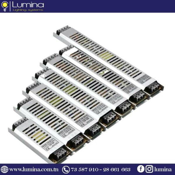 Transformateur 24v 200w en aluminium pour installations LED professionnelles