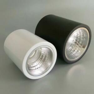 Spot rond apparent aluminium blanc 228r-wh pour plafonnier moderne - 1