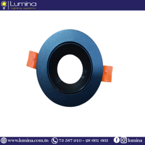 Spot encastrable noir en aluminium de forme ronde - 1