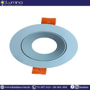 Spot encastrable orientable blanc en aluminium de 90mm - 1