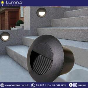 Spot led encastrable mural noir 3w - 1