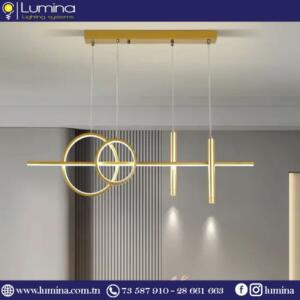 Lustre led linéaire doré design moderne 100cm - 1