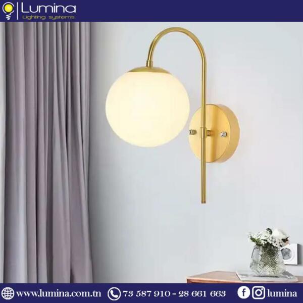 Applique murale intérieur dorée BD709 au design contemporain et élégant - 1