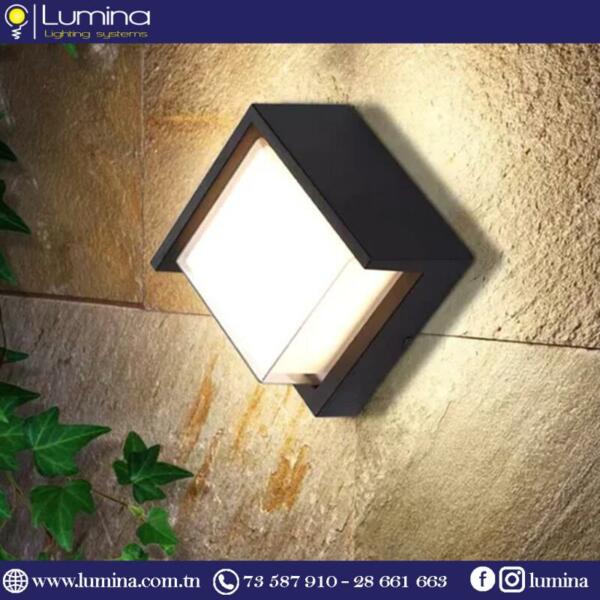 Applique murale led 6w abs ip65 3000k - 1