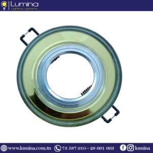 Spot encastrable doré bnb20-9 rond en verre - 1